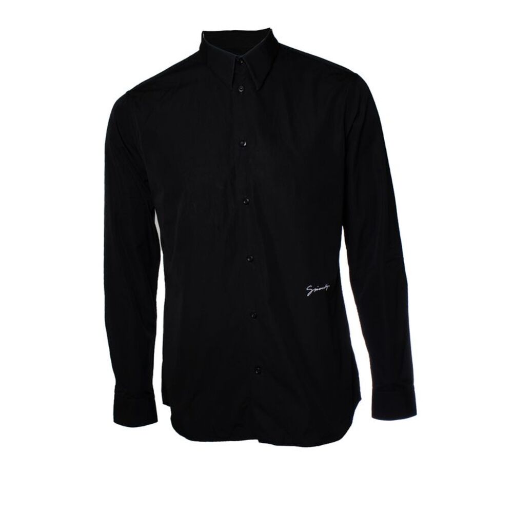 Givenchy, Black cotton shirt with logo